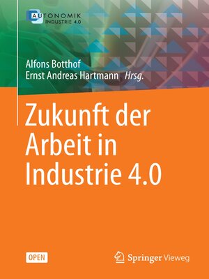 cover image of Zukunft der Arbeit in Industrie 4.0